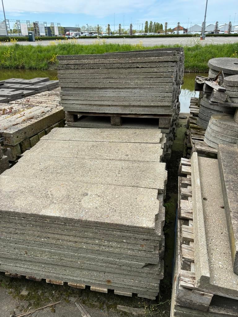 Betonplaten betonplaat loopplaten 100x30x3,5 cm, Ophalen, Gebruikt, Overige typen, 10 m² of meer
