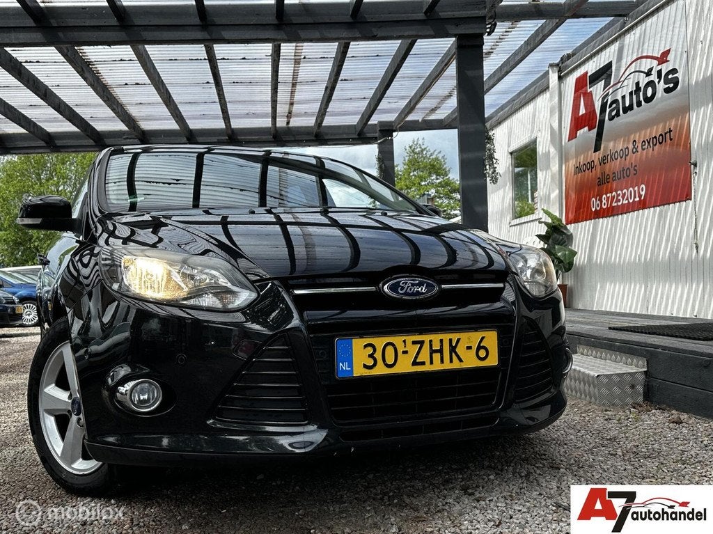 Ford Focus Wagon 1.6 TDCI ECOnetic Lease Titanium, Auto's, Euro 5, Gebruikt, 4 cilinders, Zwart