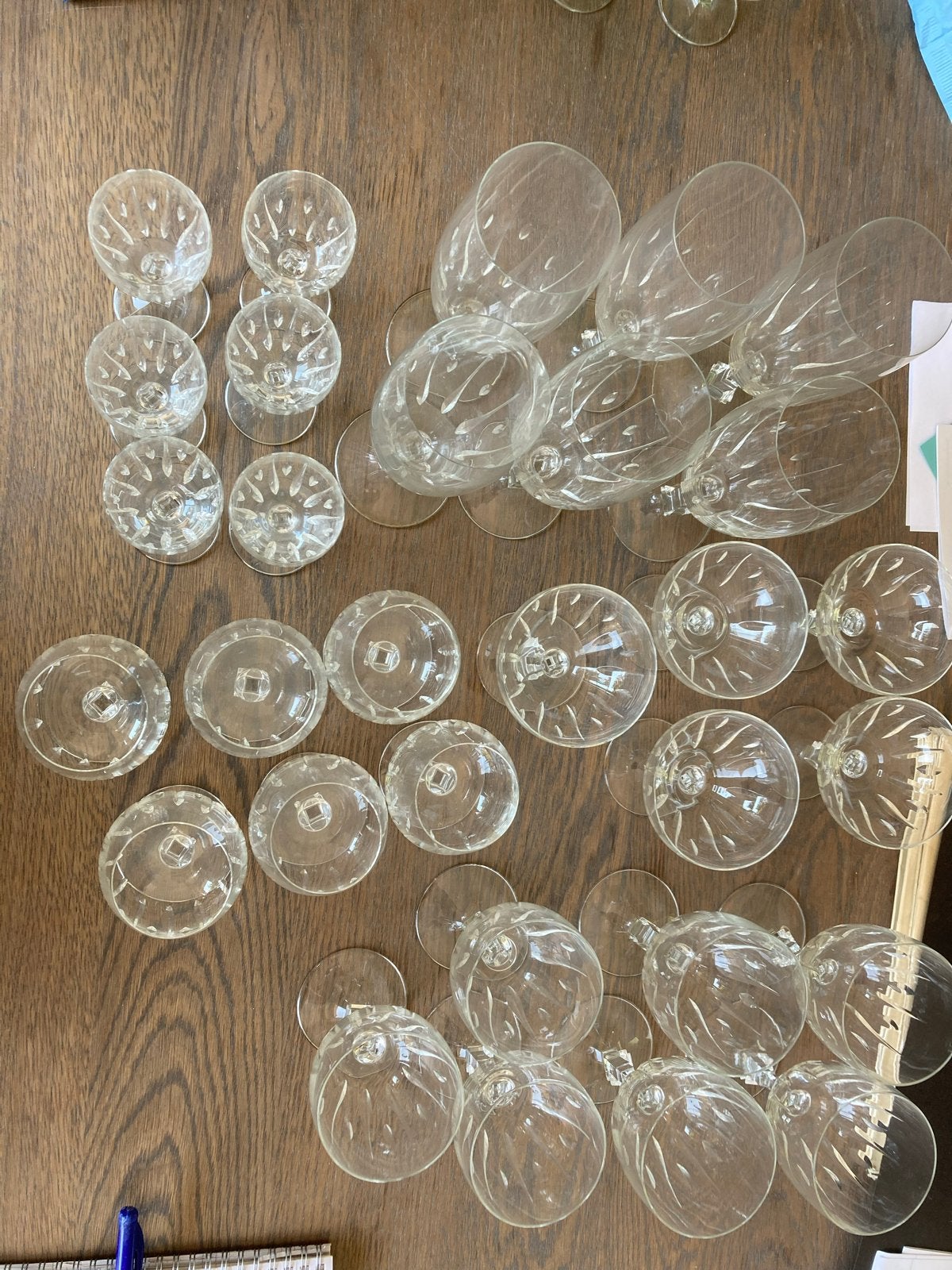Kristallen Glazen Servies Set - Diverse Soorten, Ophalen