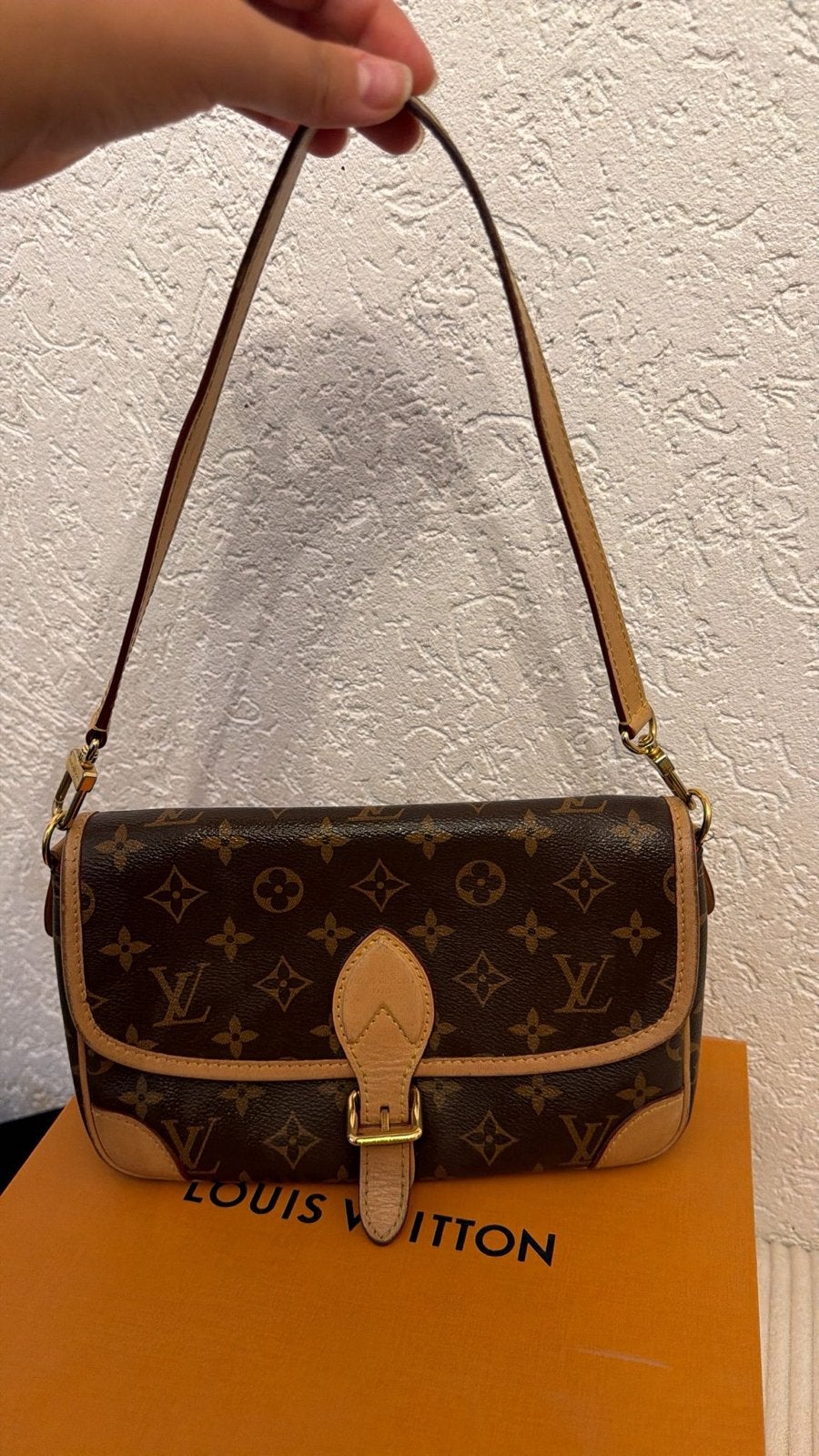 Louis Vuitton Diane Satchel, Ophalen of Verzenden, Gebruikt, Bruin, Schoudertasje