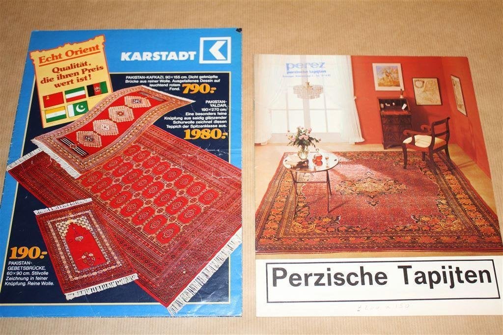 2 catalogi met Perzische tapijten !!, Ophalen of Verzenden