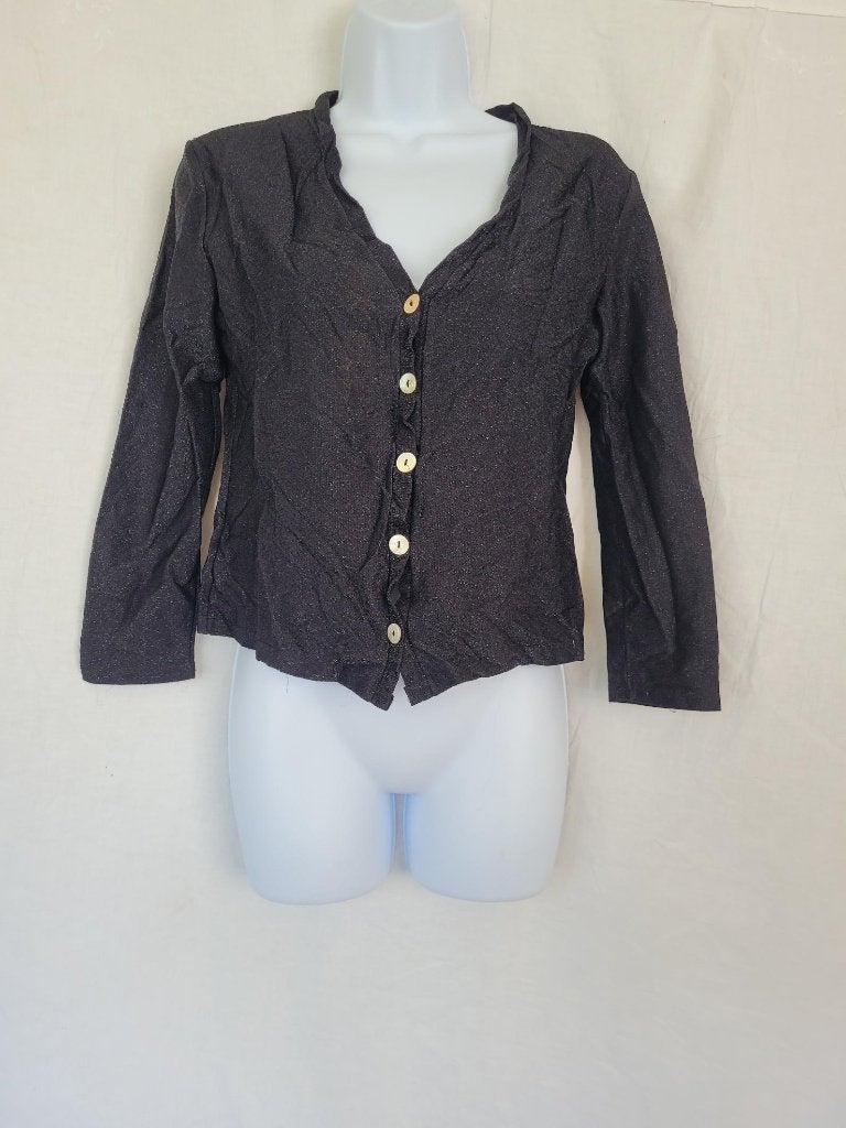 Stoer zwart glittervest/disco mt M, Kleding | Dames, Maat 38/40 (M), Carnaval, ., Ophalen of Verzenden