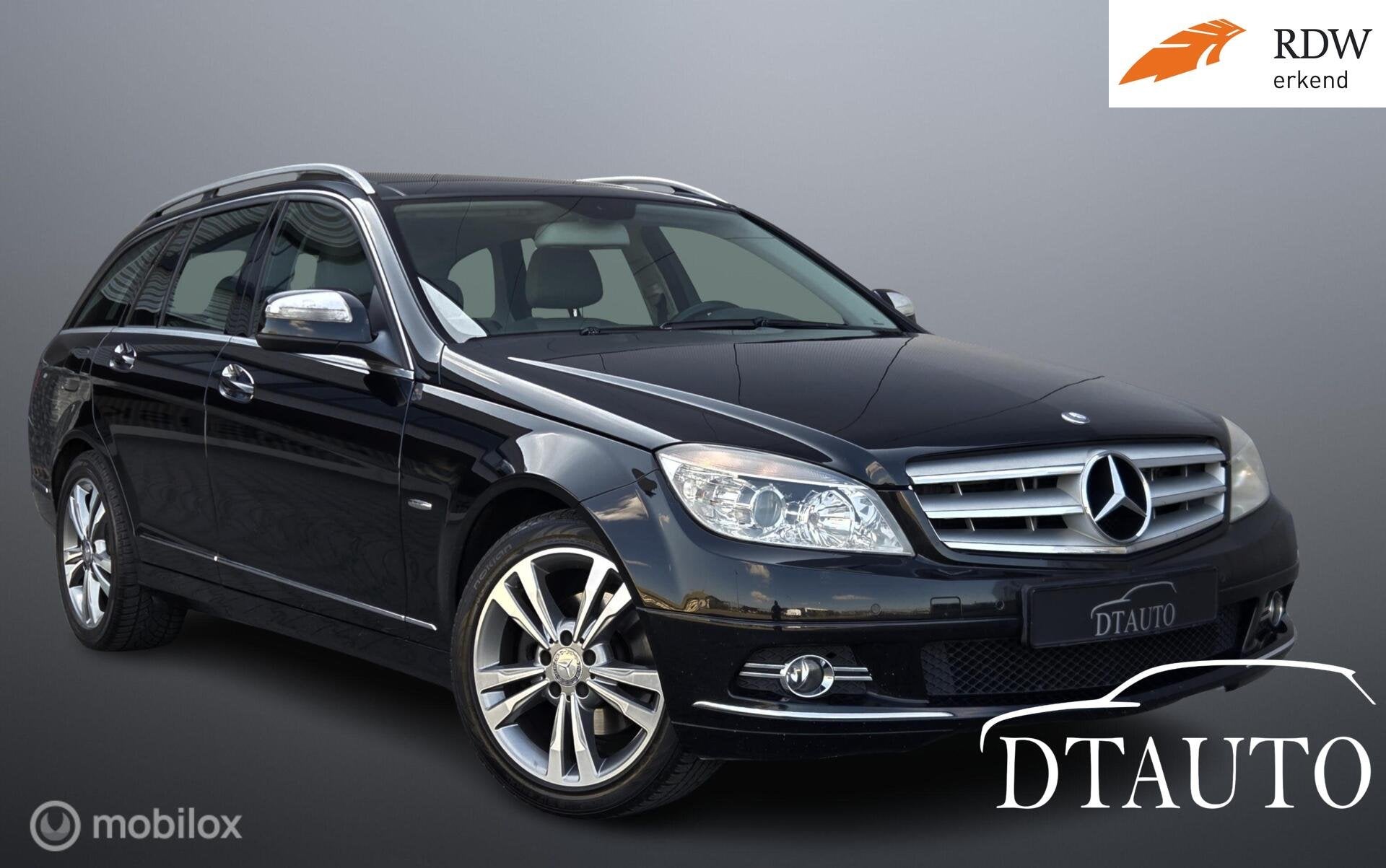 Mercedes C-klasse Estate 220 CDI Business Class Elegance Pan, Automaat, 4 cilinders, Leder en Stof, Zwart