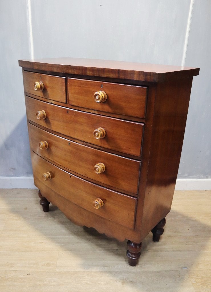 Antieke Engelse commode, ladekast, Antiek en Kunst, Ophalen of Verzenden