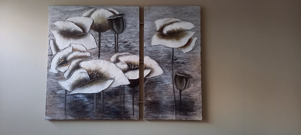 Schilderij, Ophalen of Verzenden, Zo goed als nieuw, 125 cm of meer, Schilderij