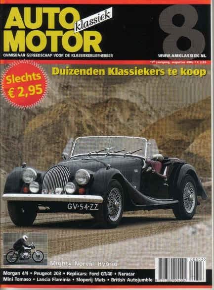 AMK 8 2003 : Morgan 4/4 - Lancia Flaminia - Peugeot 203, Ophalen of Verzenden, Gelezen, Algemeen