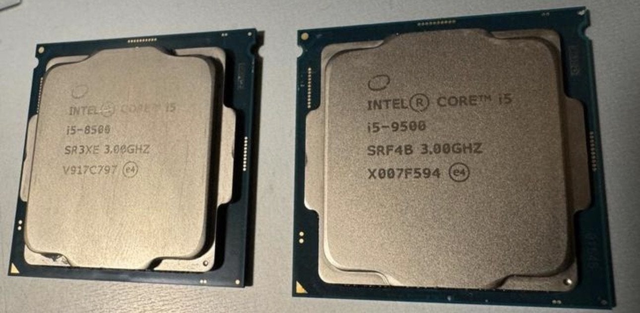 Intel core i5 9500 en i5 8500, Ophalen, Gebruikt, 6-core, 2 tot 3 Ghz
