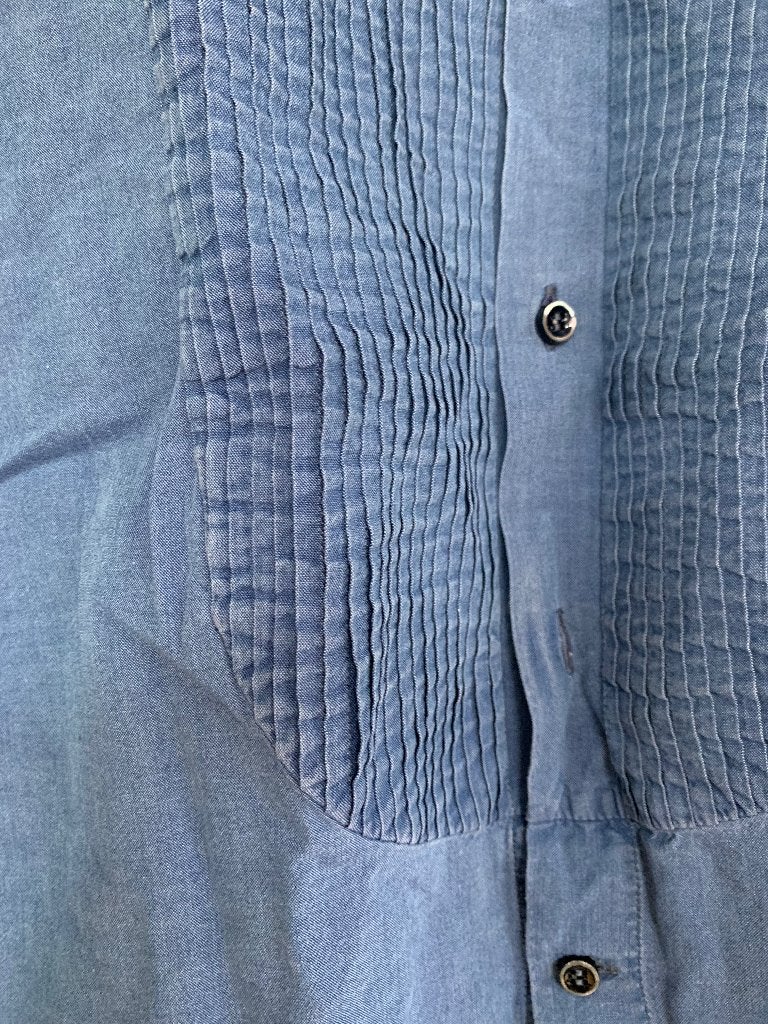 Smoking overhemd Brunello Cucinelli jeans blauw, maat S zgan, Kleding | Heren, Blauw, Halswijdte 38 (S) of kleiner, Zo goed als nieuw