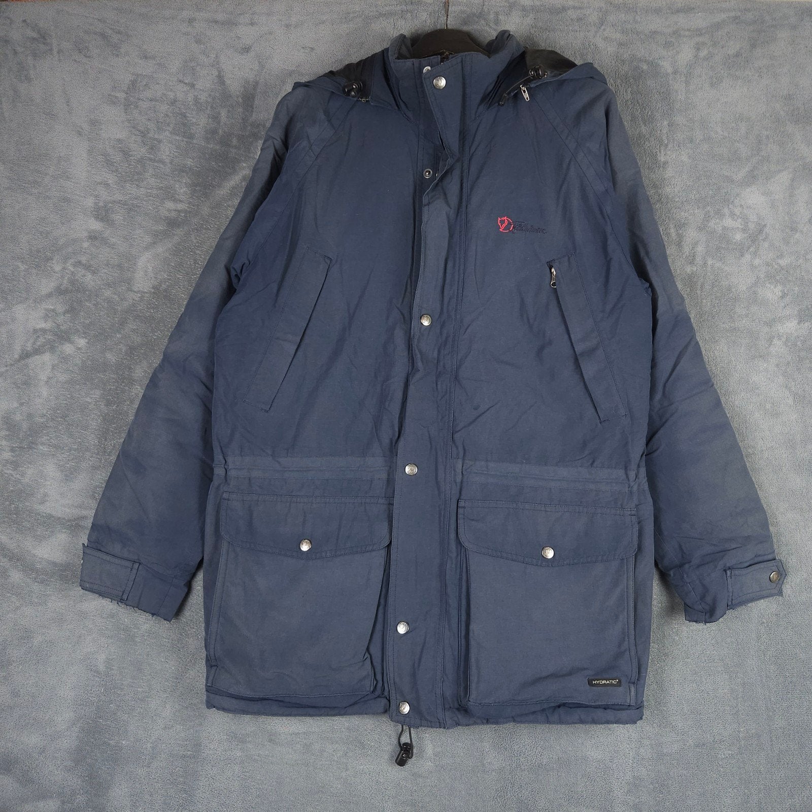 Fjallraven Winterjas L Donkerblauw Warme Parka Outdoor Jas, Maat 52/54 (L), Fjallraven, Blauw, .