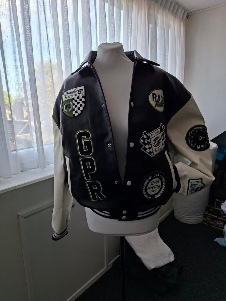 Faux leather jacket/ fake leren jas Bershka, nieuw, maat S, Zwart, Nieuw, Ophalen of Verzenden, Bershka