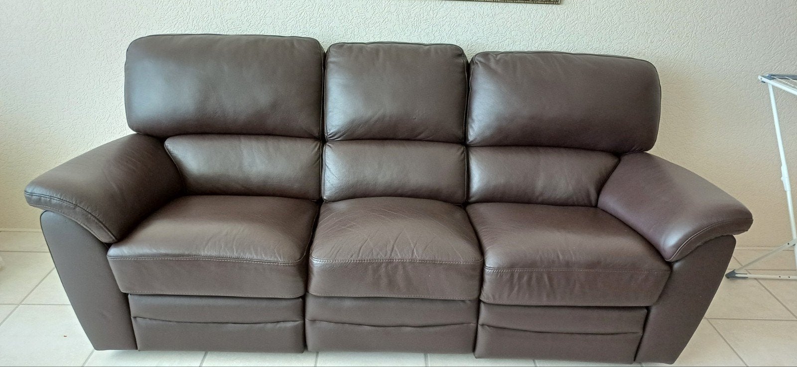 Zo goed als nieuw: Complete relaxset (3 zits+ 2 zits bank), Ophalen, 75 tot 100 cm, Zo goed als nieuw, Rechte bank