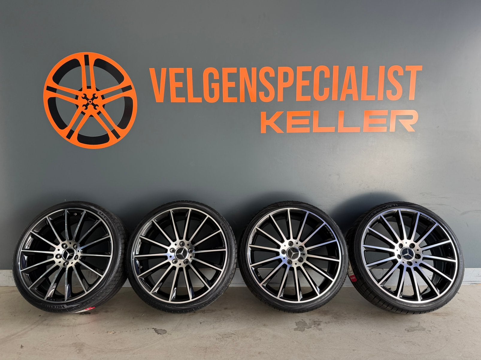 Mercedes C Klasse 20 inch Amg velgen 5x112 Orig. Breedset, Ophalen of Verzenden, 20 inch, Zomerbanden, Banden en Velgen