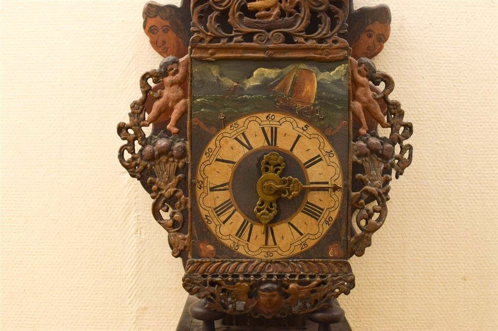 Friese Stoeltjesklok 48931, Ophalen of Verzenden, Gebruikt, Wandklok