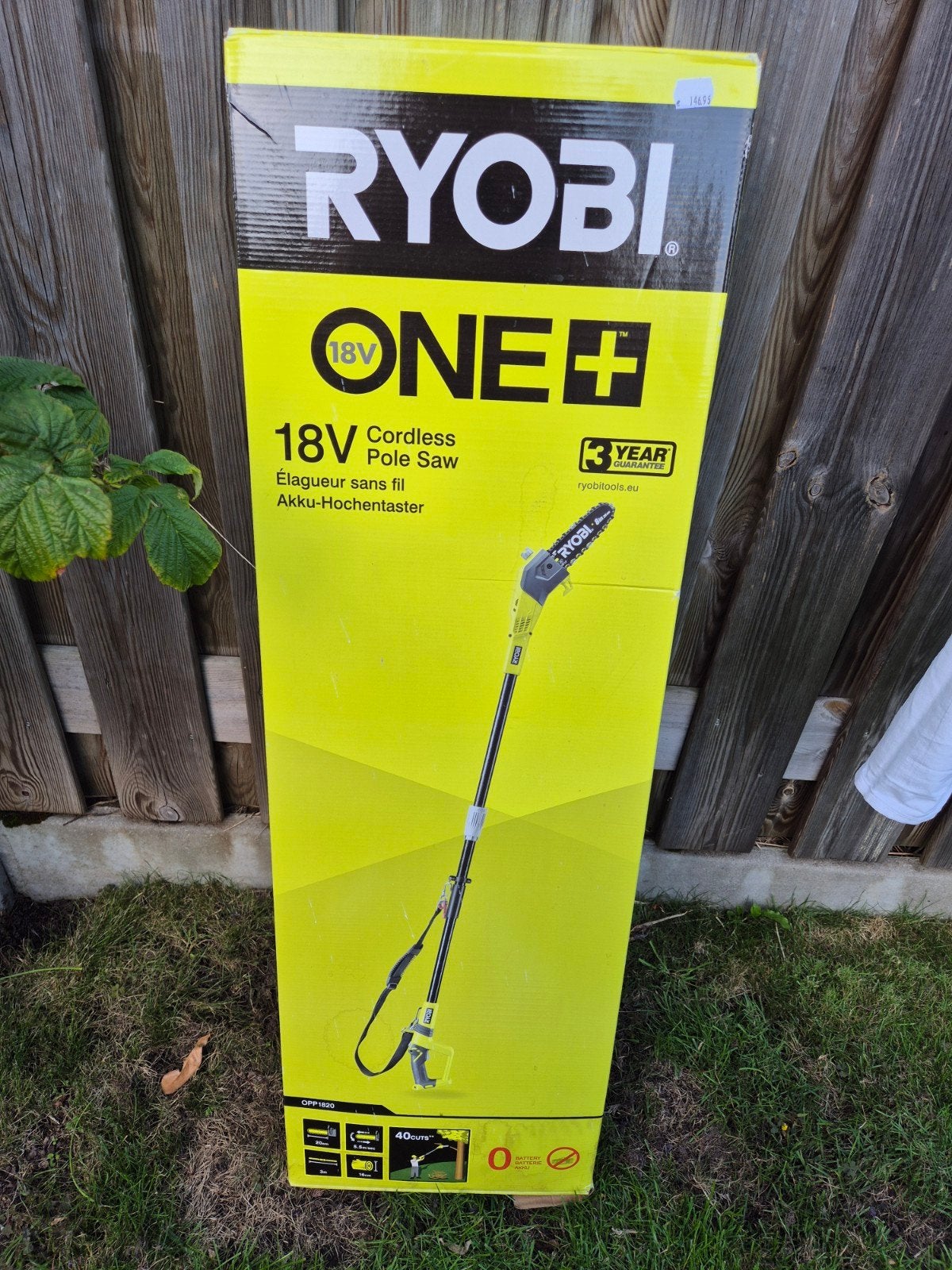 Ryobi OPP1820 Accu Telescopische Kettingzaag (z.g.a.n.), Ophalen, Nieuw, RYOBI, Telescopisch