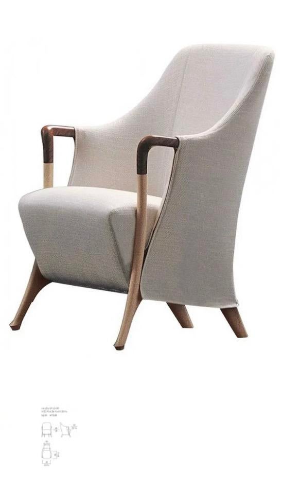 Giorgetti hoes tbv 63260 fauteuil Progetti, Huis en Inrichting, Ophalen of Verzenden, Nieuw, 75 tot 100 cm, Stof