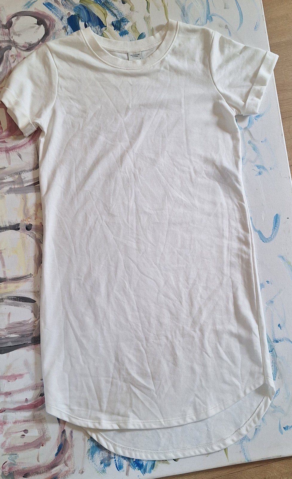 Jacqueline de Yong wit T-shirt jurkje maat M, Maat 38/40 (M), Wit, Ophalen of Verzenden, Zo goed als nieuw