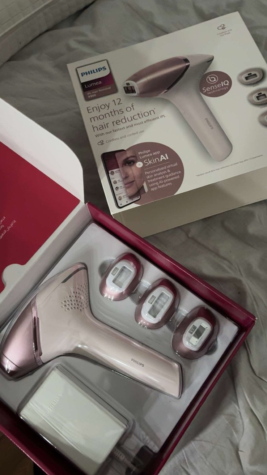 NIEUW Philips Lumea IPL 9900 Series Haarverwijderaar SenseIQ, Witgoed en Apparatuur, Persoonlijke-verzorgingsapparatuur, Ophalen of Verzenden