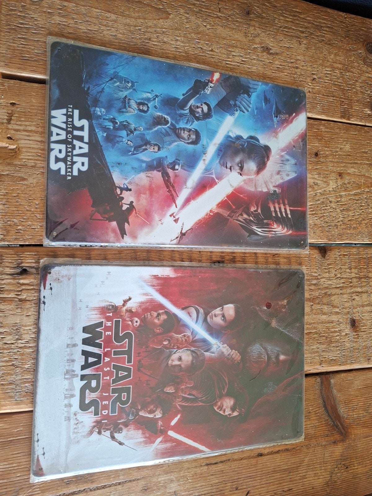 Star wars metalen plaatjes 2x, Ophalen of Verzenden, Nieuw