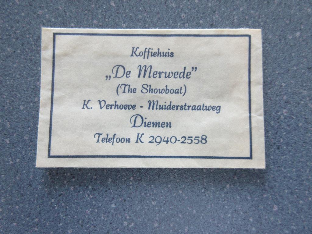Diemen, koffiehuis De Merwede, Verzenden, Nederland