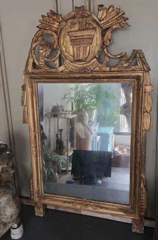 Franse bruidsspiegel Bois Doré spiegel circa 1860, Antiek en Kunst, Ophalen