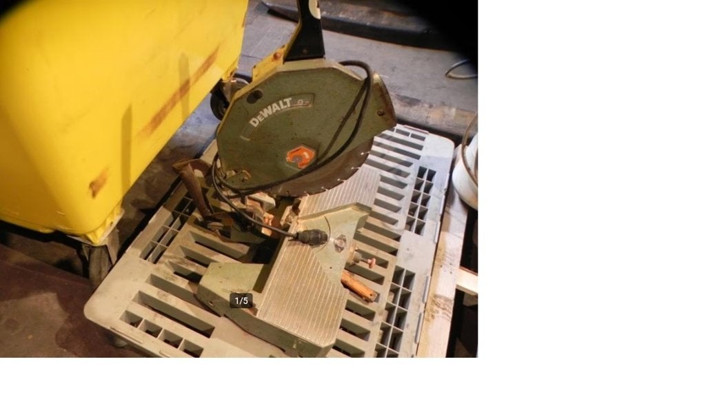 Steen afkortzaag Dewalt met diamant blad Ø 30 cm, Ophalen, Gebruikt