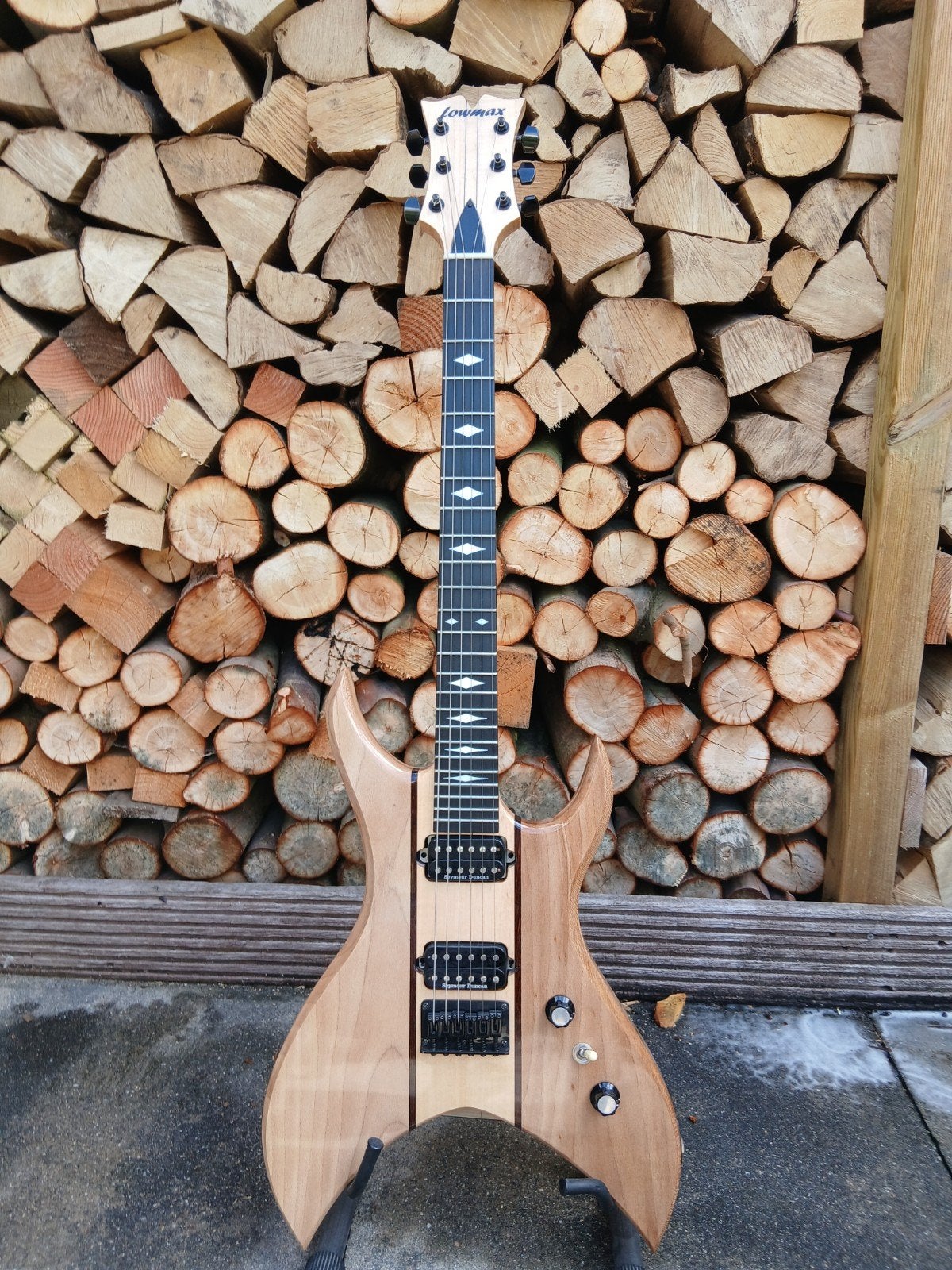 Lowmax Custom Gitaar - BC Rich stijl, Ophalen, Zo goed als nieuw, Solid body, Overige merken