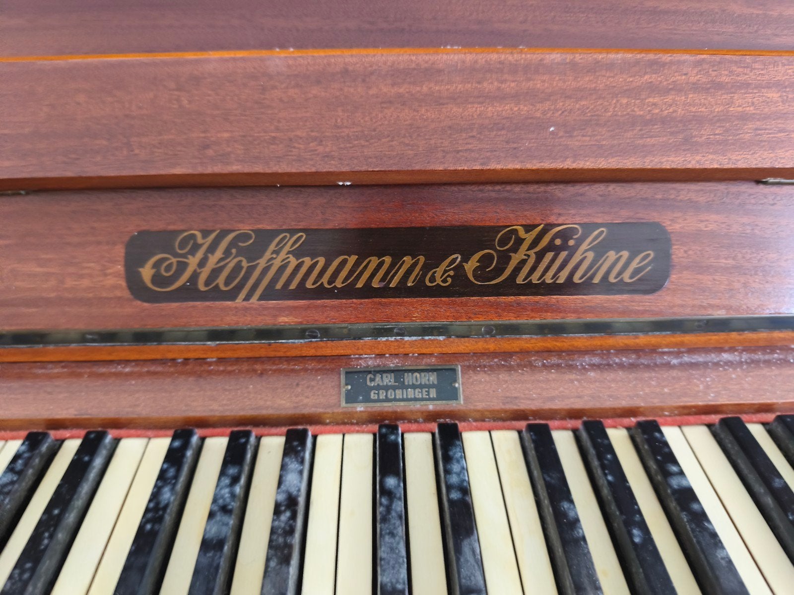 Hoffmann & Kühne Piano - Carl Horn, Ophalen, Gebruikt, Bruin, Piano
