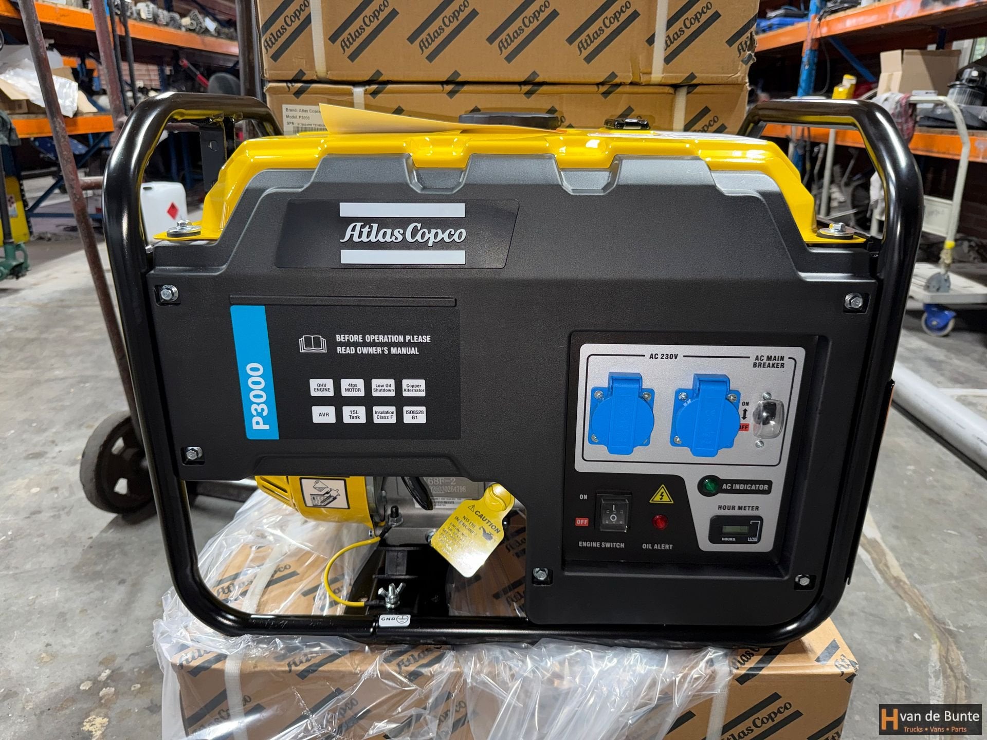 Atlas Copco P3000 Generator - Nieuw, Ophalen, -, Benzine, -
