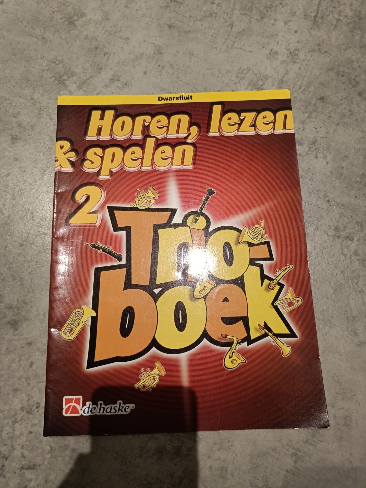 Horen, lezen & spelen 2 - Trio boek voor dwarsfluit, Dwarsfluit of Piccolo, Ophalen of Verzenden, Zo goed als nieuw, Artiest of Componist