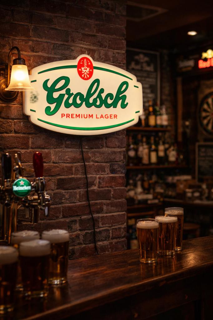Grolsch Premium Lager Lichtreclame / Lichtbak - Nieuw, Ophalen of Verzenden