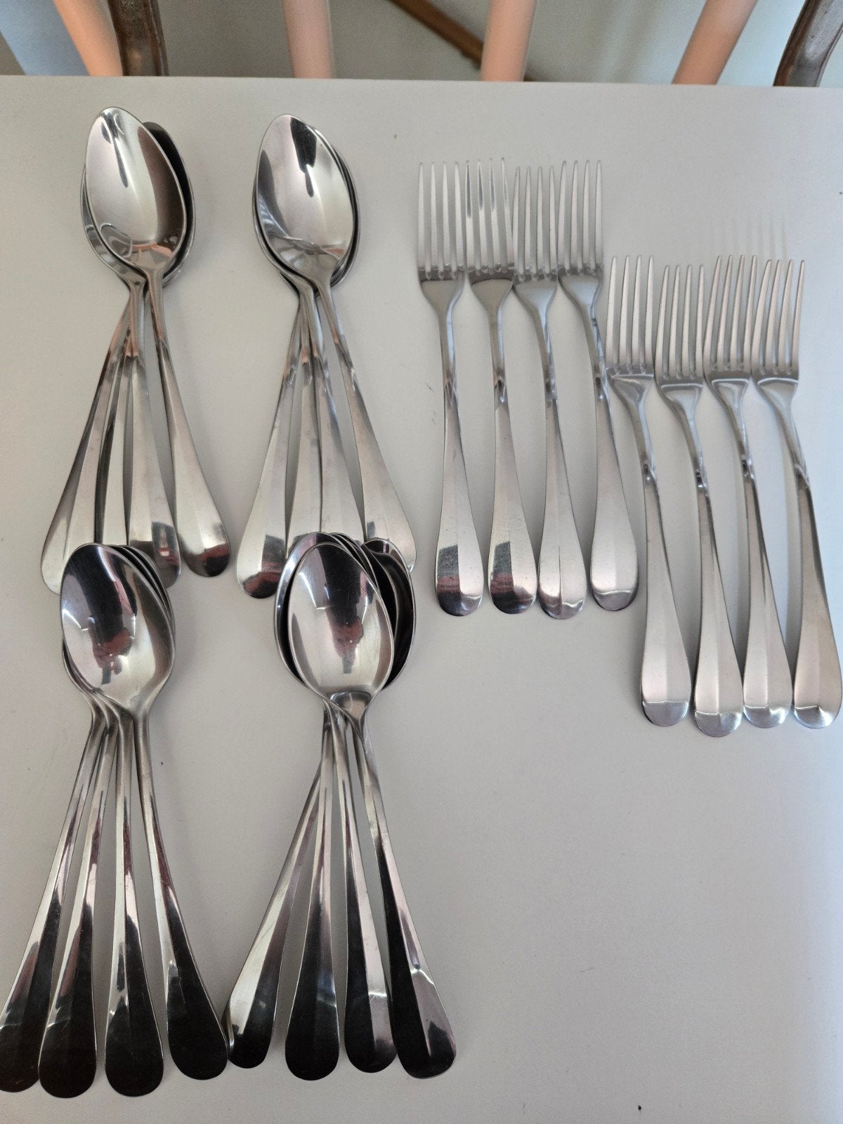 Vintage IKEA Bestekset - 16 lepels en 8 vorken (19,5 cm), Ophalen of Verzenden