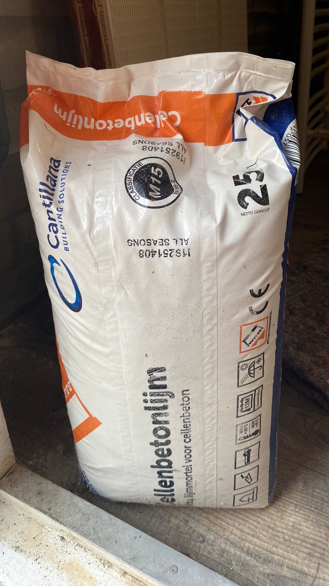 Cellenbetonlijm 25kg, Doe-het-zelf en Verbouw, Overige materialen, Nieuw, 5 tot 10 m², Ophalen