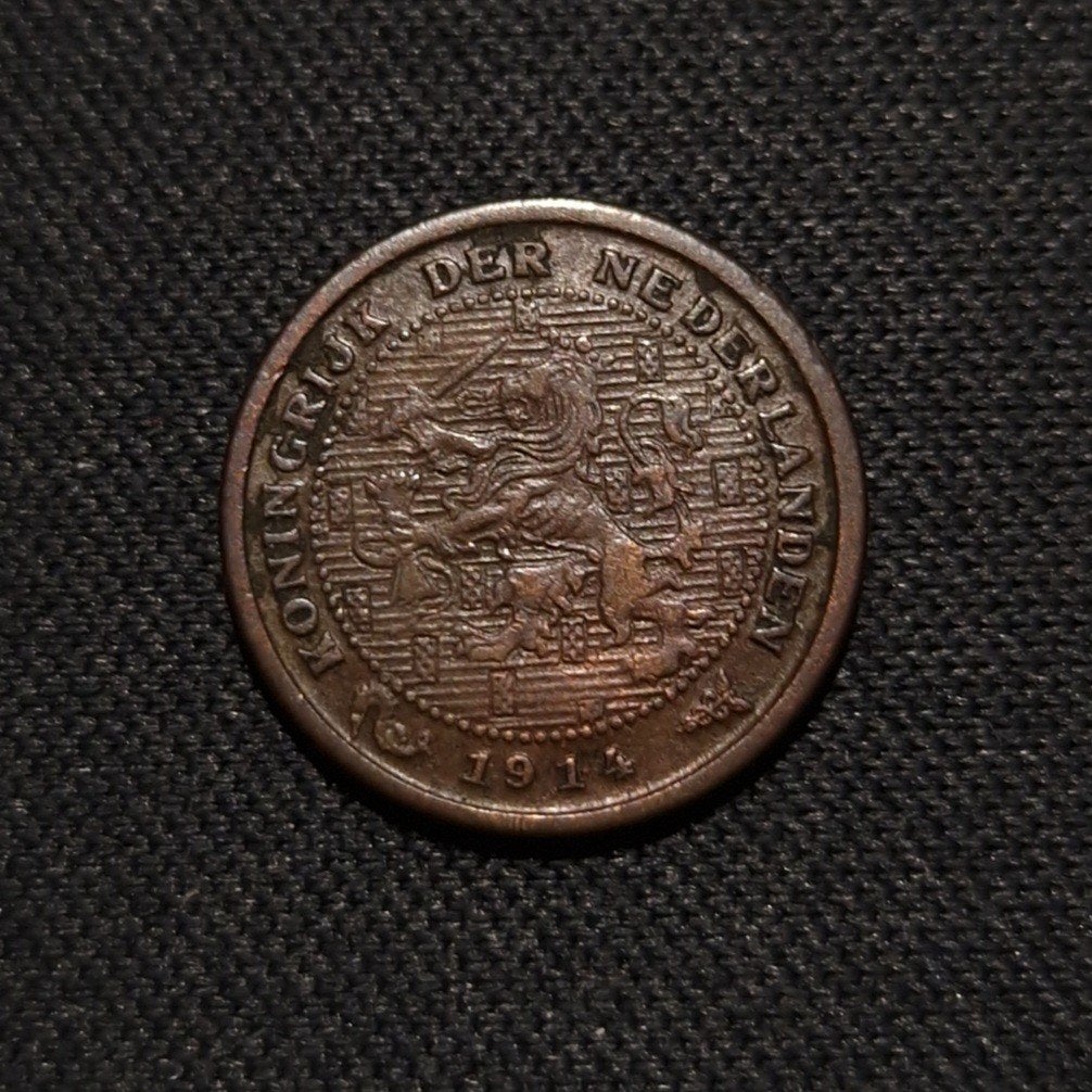 1/2 cent 1914, Verzenden, Koningin Wilhelmina, Overige waardes, Losse munt