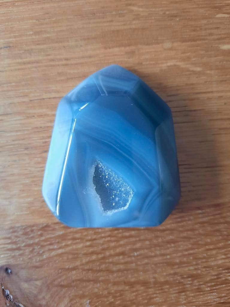 Kleine geode agaat met schitterende kristalletjes, Ophalen of Verzenden, Nieuw