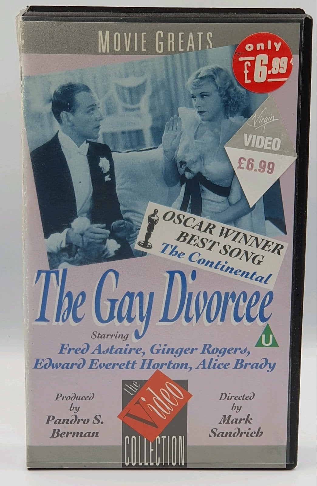 The Gay Divorcee VHS - Fred Astaire & Ginger Rogers, Alle leeftijden, Ophalen of Verzenden, Komedie, VHS