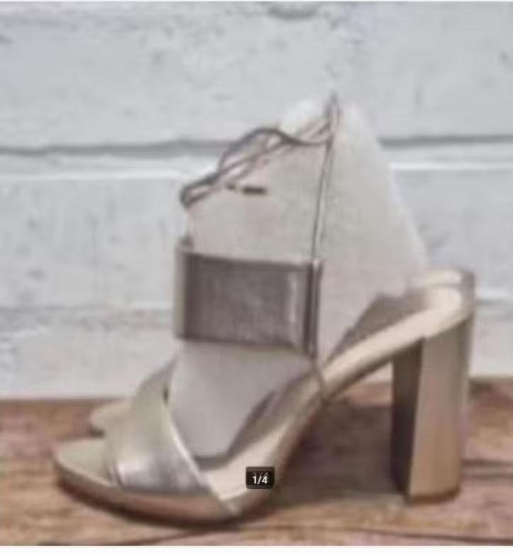 Kenneth Cole - Gouden leren sandalen maat 42 - Nieuw €120, Overige kleuren, Kenneth Cole, Nieuw, X