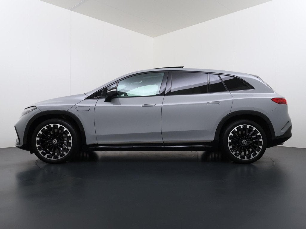 Mercedes-Benz EQS SUV 450 4MATIC AMG Line Plus 108 KWH Accu, Auto's, Mercedes-Benz, Zwart, 360 pk, Leder, Vierwielaandrijving