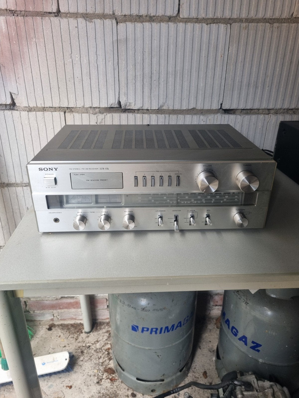Sony STR-V3L Vintage Stereo Receiver - Goede Staat, Ophalen, Gebruikt, 60 tot 120 watt, Sony
