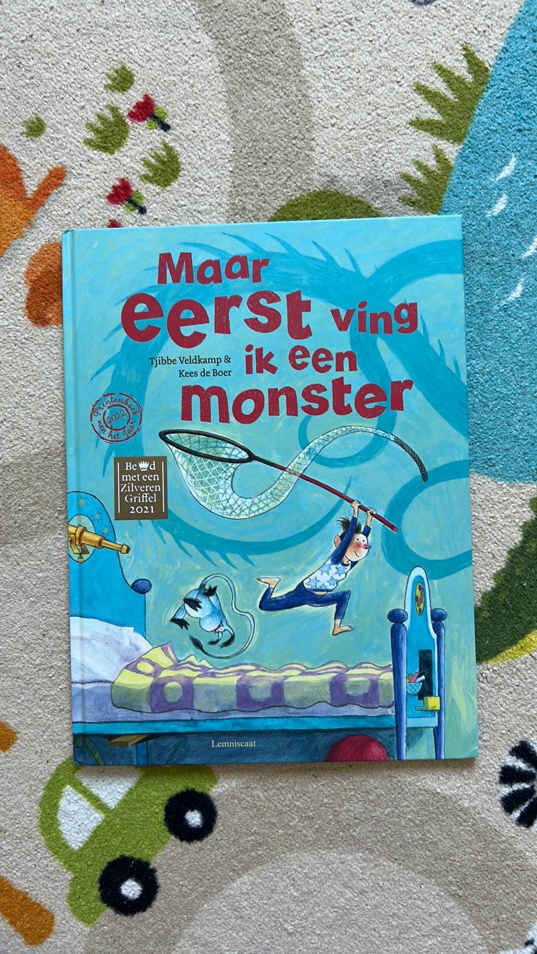 Tjibbe Veldkamp - Maar eerst ving ik een monster, Ophalen of Verzenden, Zo goed als nieuw, Tjibbe Veldkamp