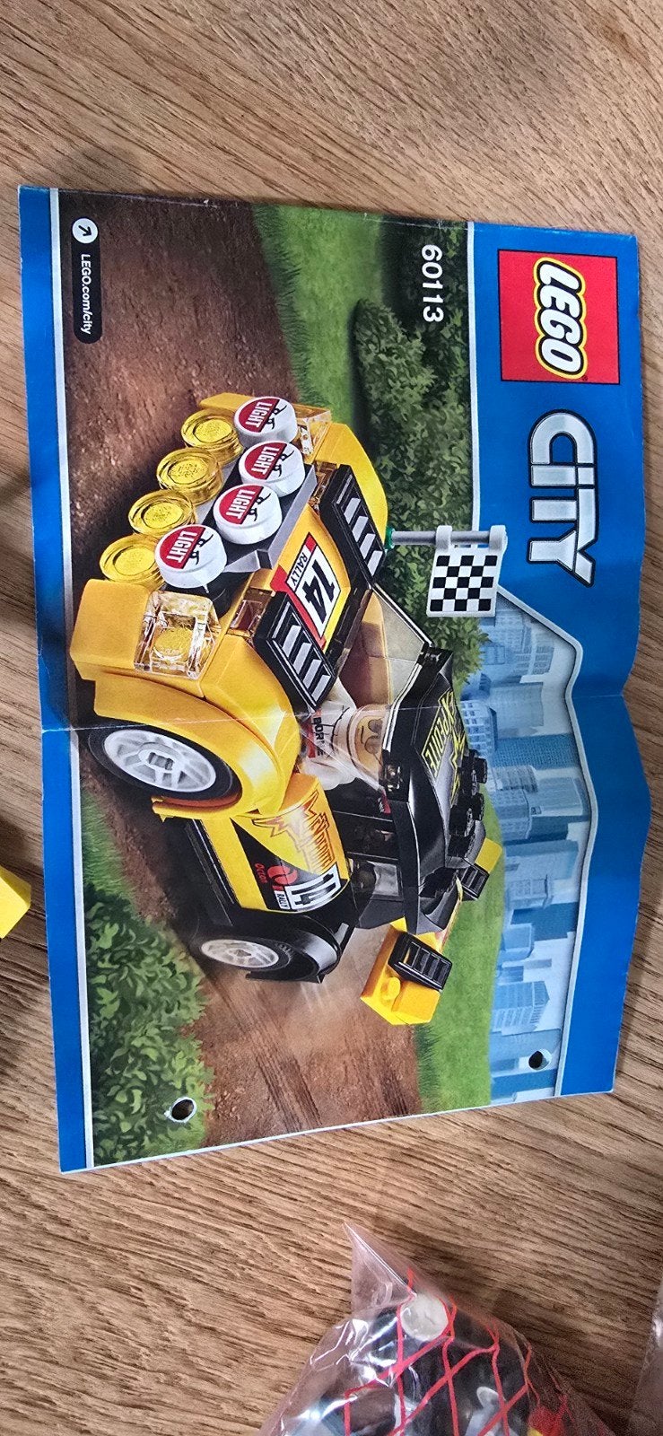 LEGO City Rallywagen 60113 met minifiguur, Ophalen of Verzenden, Gebruikt, Overige merken