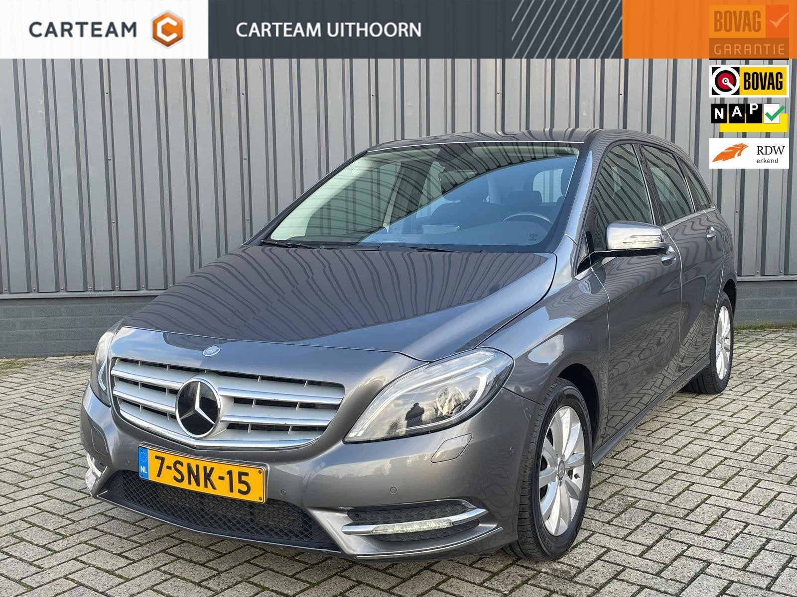 Mercedes-Benz B-klasse 200 Ambition, Carplay, Trekhaak, supe, Auto's, Dealer onderhouden, Gebruikt, Bedrijf, Zilver of Grijs