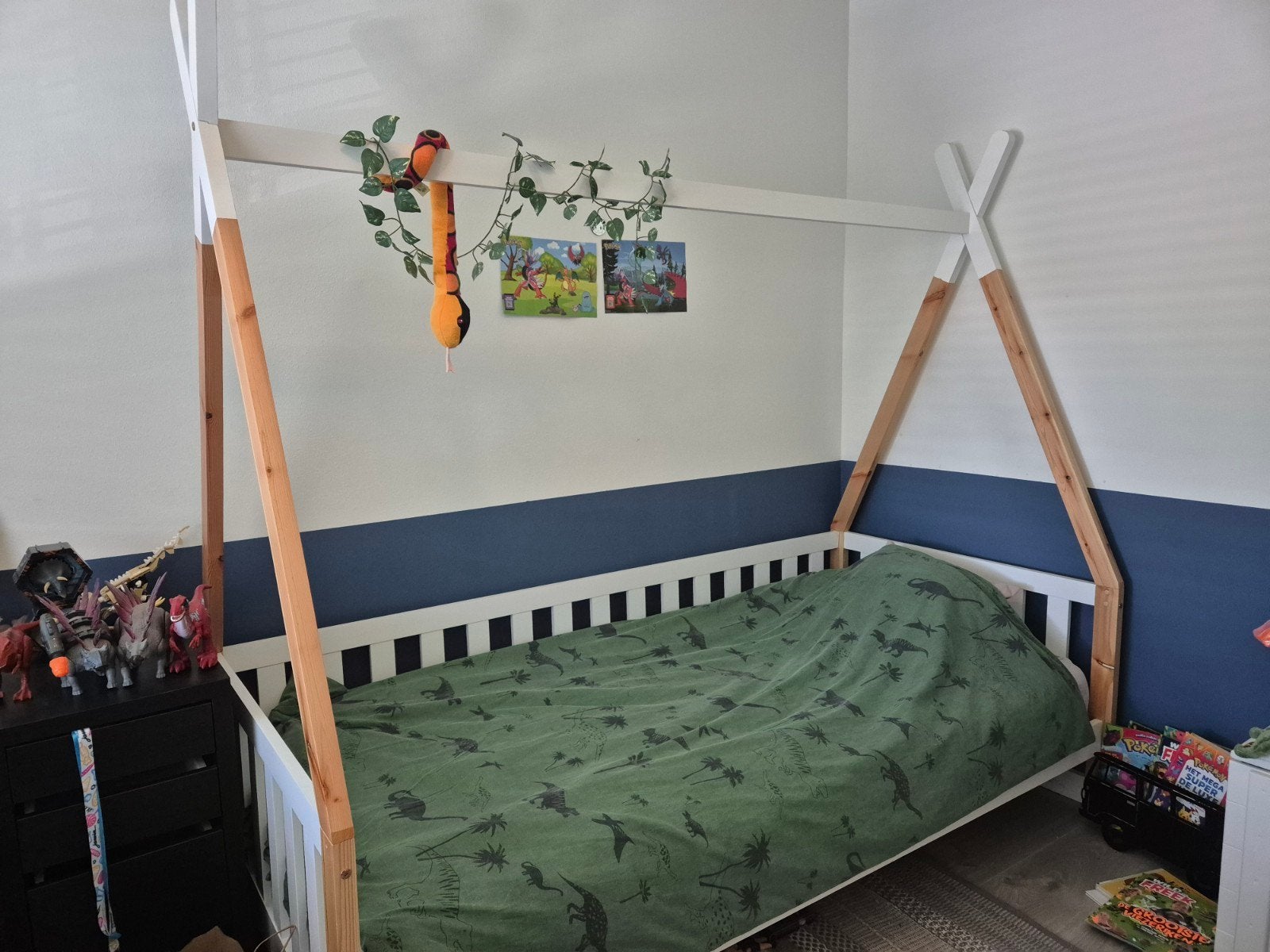 Kinderbed tipi (Vipack) 90x200, Ophalen, Zo goed als nieuw, 180 cm of meer, 85 tot 100 cm