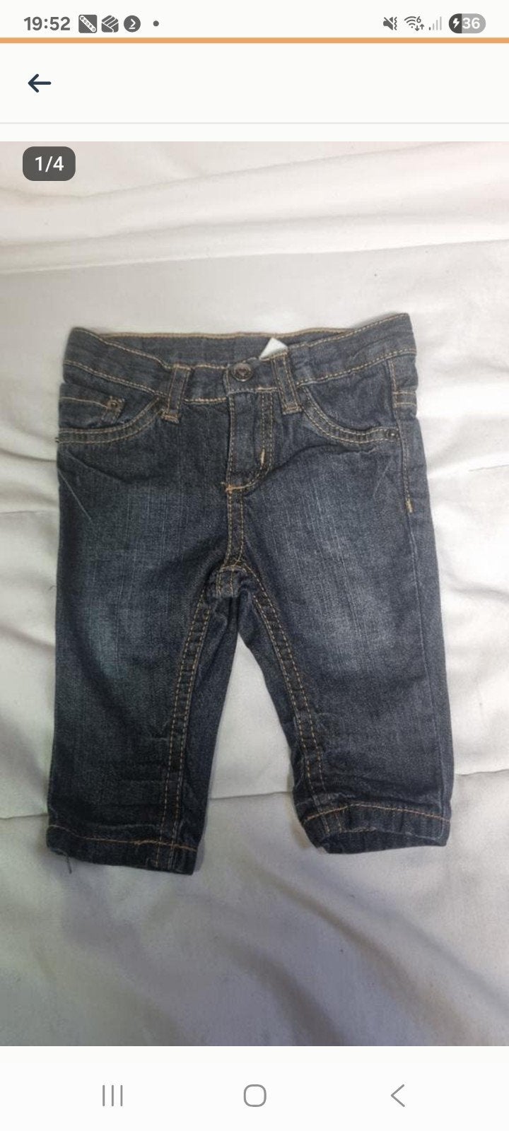 Leuk blauw spijkerbroekje Hema maat 62, Gebruikt, Broekje, Jongetje of Meisje, Ophalen of Verzenden