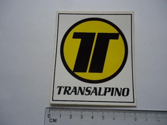 sticker oud Trein Transalpino logo koffer retro reizen, Verzamelen, Stickers, Zo goed als nieuw, Bedrijf of Vereniging, Verzenden