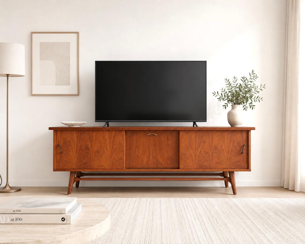 🤎 Vintage dressoir lowboard kast teak jaren ‘60 Deens retro, Huis en Inrichting, Kasten | Dressoirs, Gebruikt, 25 tot 50 cm, Ophalen