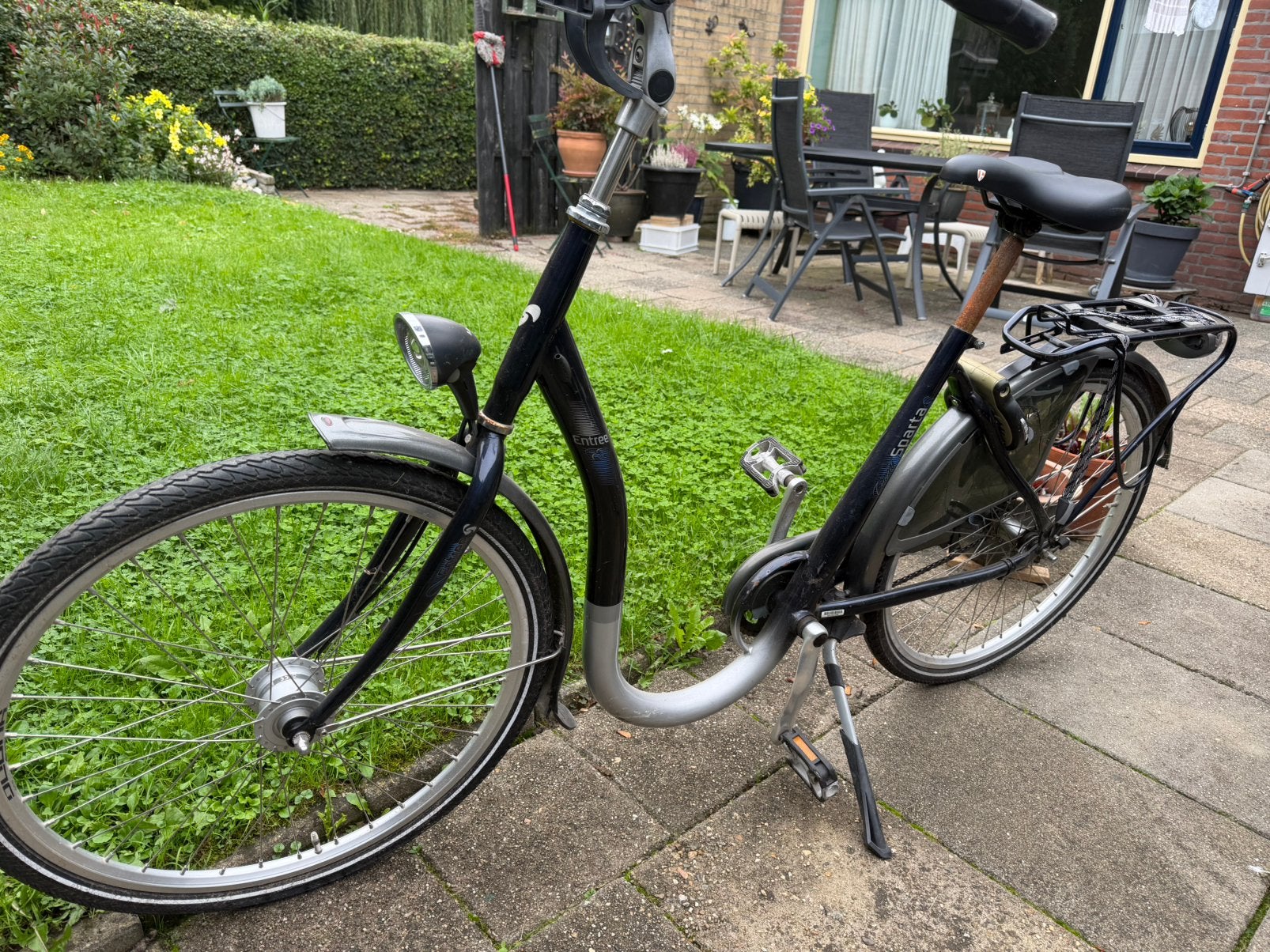 Sparta damesfiets lage instap, Ophalen, Terugtraprem, Sparta, Gebruikt