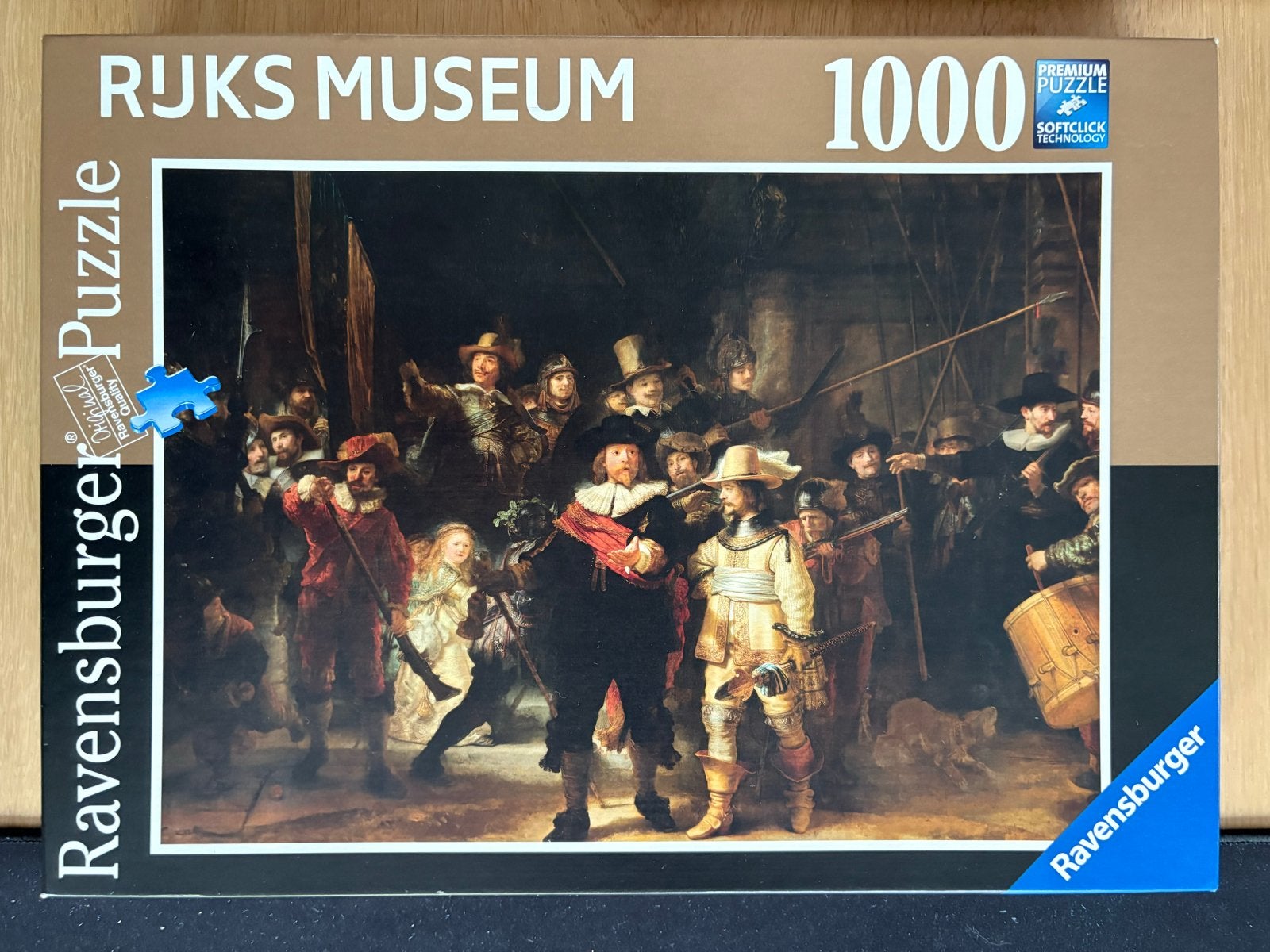 Ravensburger -  De Nachtwacht - Legpuzzel 1000 stukjes, Ophalen, 500 t/m 1500 stukjes, Zo goed als nieuw, Legpuzzel