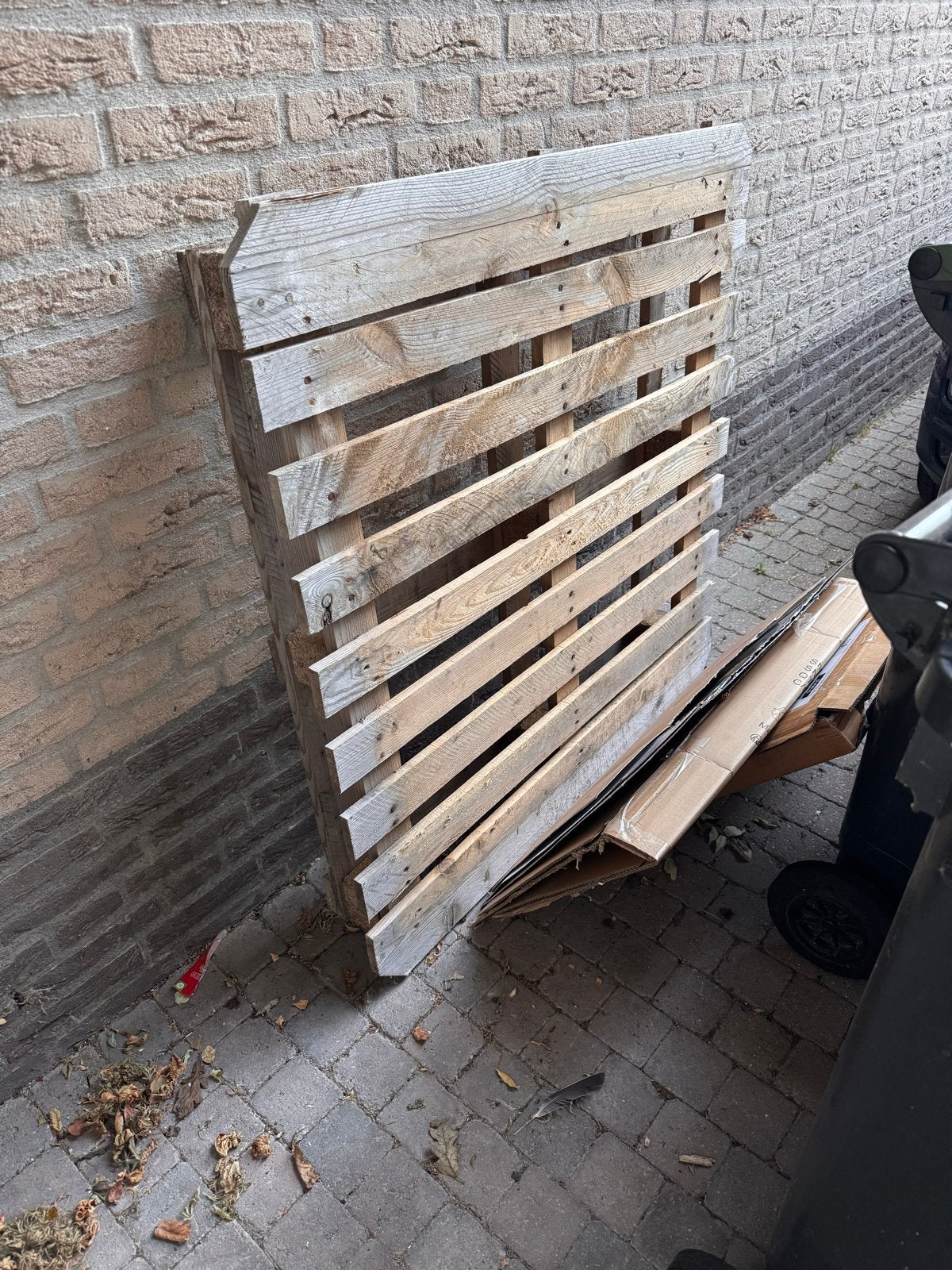 Gratis af te halen: Gebruikte houten pallet, Ophalen, Gebruikt, 50 mm of meer, Pallet