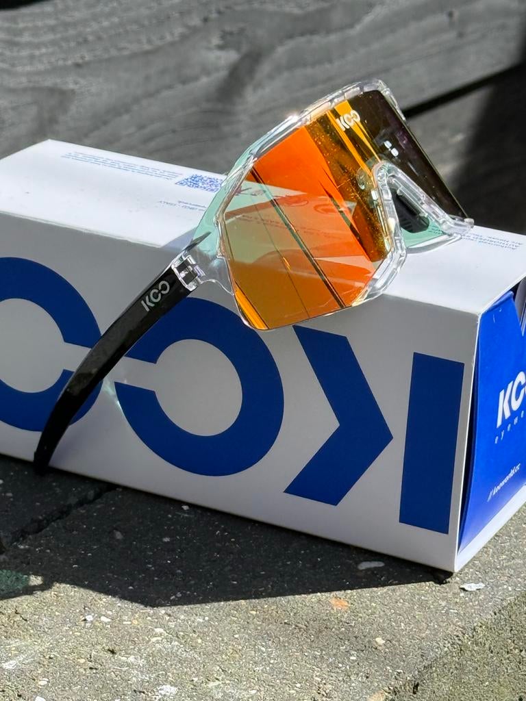 Koo Demos Fietsbril - Glas/Rood Lens, Fietsen en Brommers, Fietsaccessoires | Fietskleding, Ophalen of Verzenden, Nieuw, Dames
