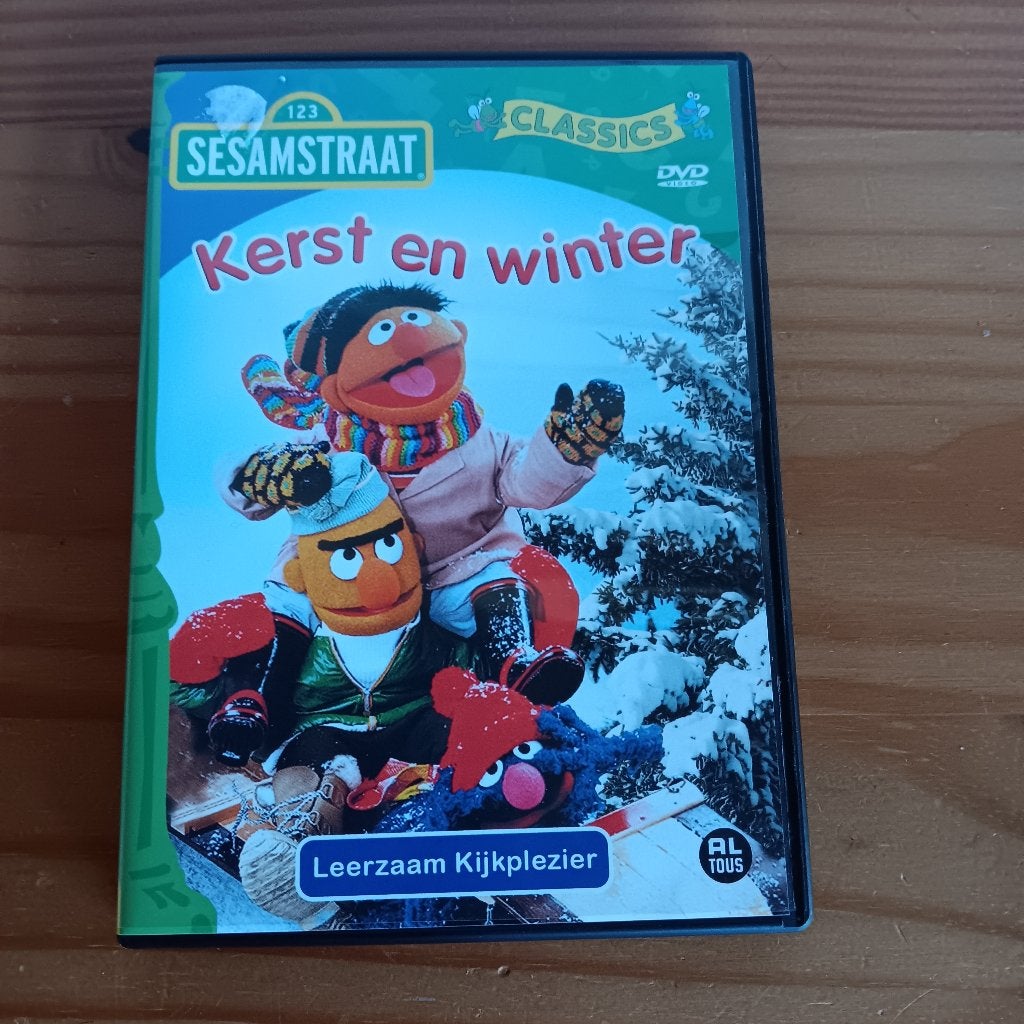 DVD: Sesamstraat Classics: Kerst en Winter, vintage, Alle leeftijden, Nederlands, Zo goed als nieuw, Kerst